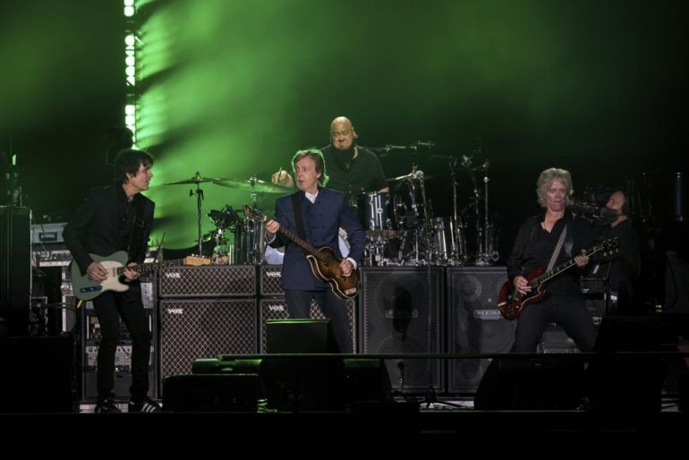 Paul McCartney performs during his "Got Back" tour Thursday, June 16, 2022, at MetLife Stadium in East Rutherford, N.J. (Photo by Christopher Smith/Invision/AP