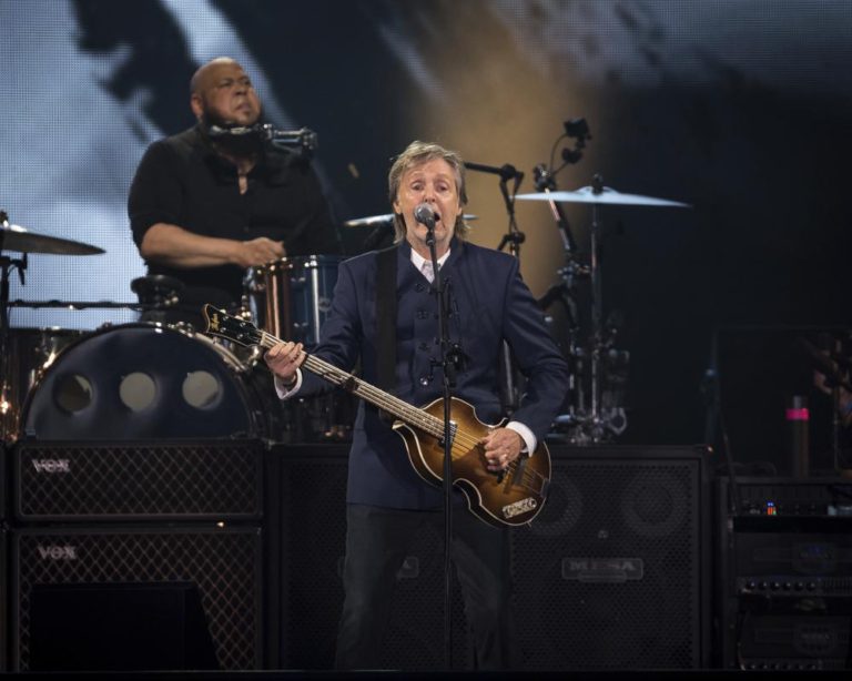 Paul McCartney performs during his "Got Back" tour Thursday, June 16, 2022, at MetLife Stadium in East Rutherford, N.J. (Photo by Christopher Smith/Invision/AP